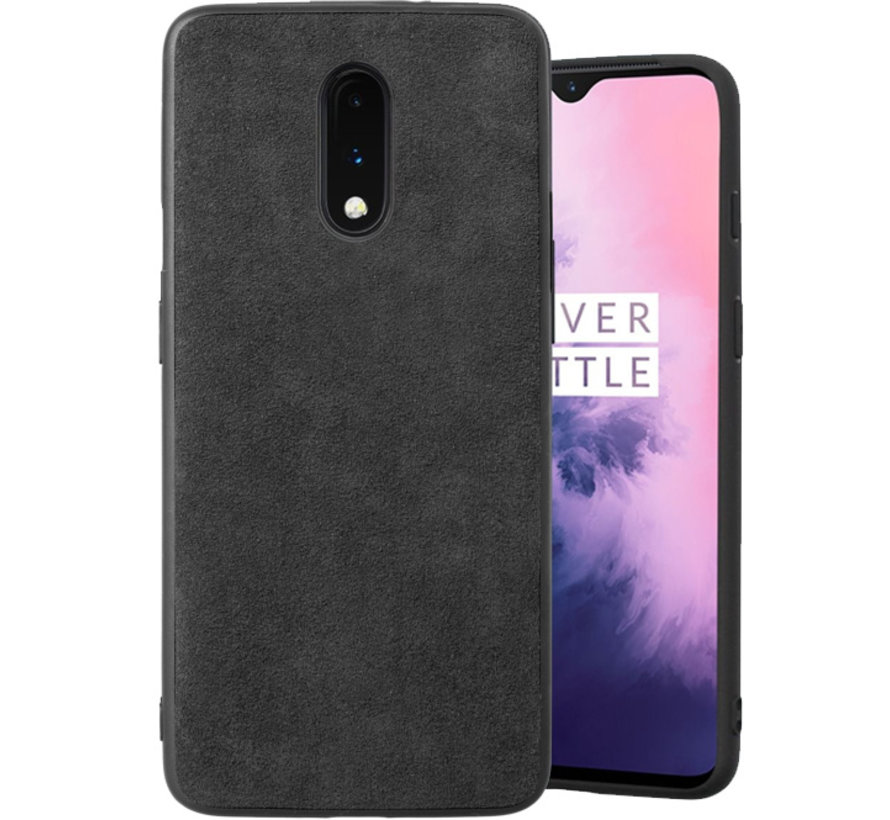 OnePlus 7 Hoesje Premium Alcantara