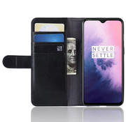 ProGuard OnePlus 7 Wallet Case Echtes Leder Schwarz