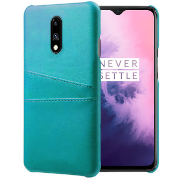 ProGuard OnePlus 7 Case Slim Leather Card Holder Sea Green