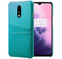 OnePlus 7 Case Slim Leather Card Holder Sea Green