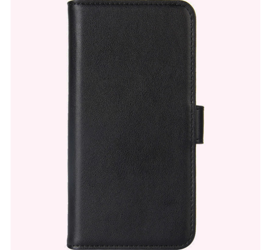 OnePlus 6T Wallet Case Genuine Leather Black