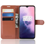 ProGuard OnePlus 7 Wallet Flip Case Braun