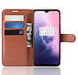 OnePlus 7 Wallet Flip Case Braun