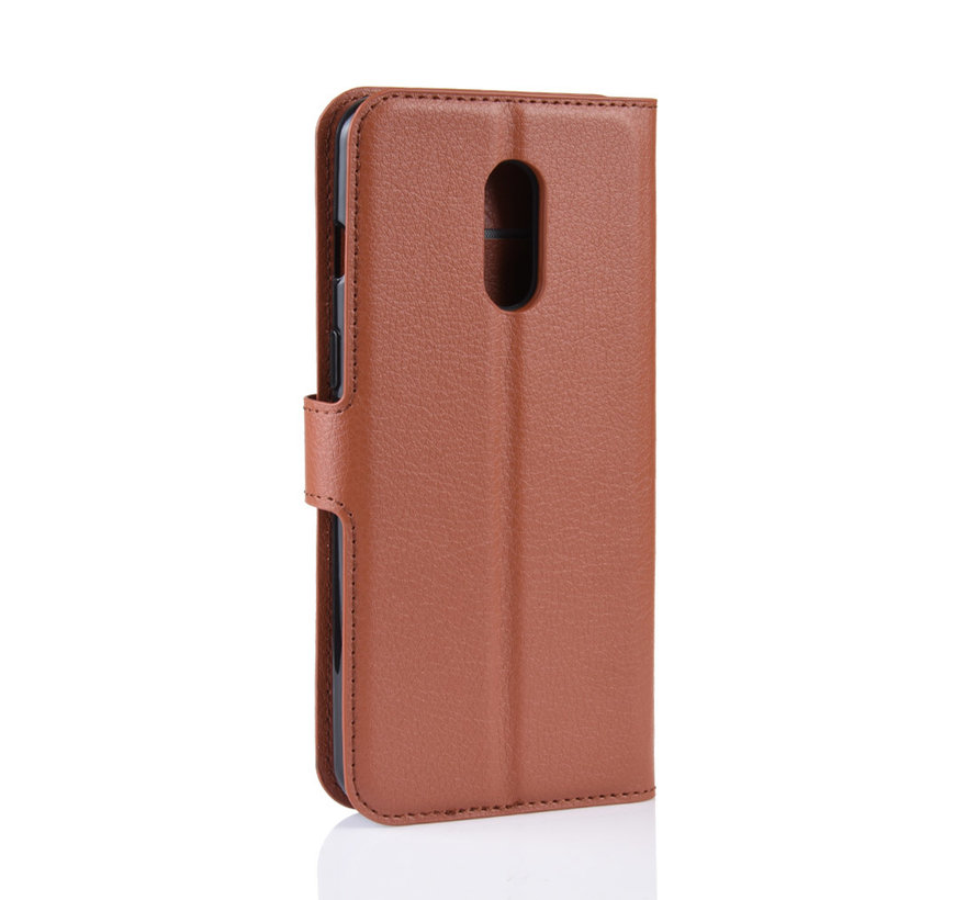 OnePlus 7 Hoesje Wallet Flip Case Bruin