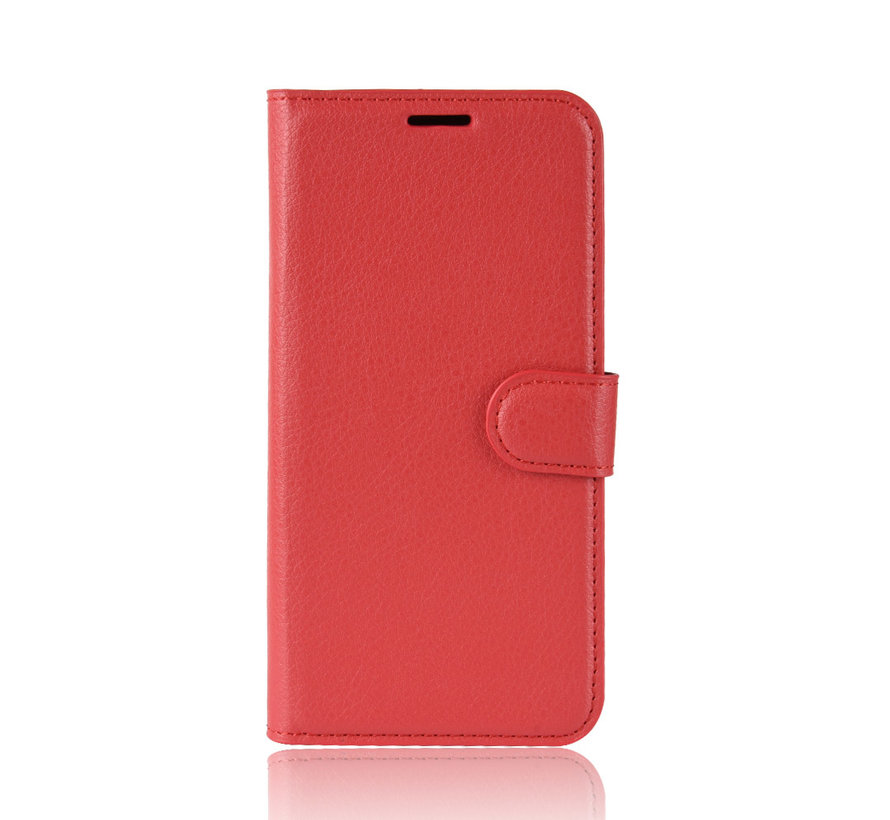 OnePlus 7 Hoesje Wallet Flip Case Rood