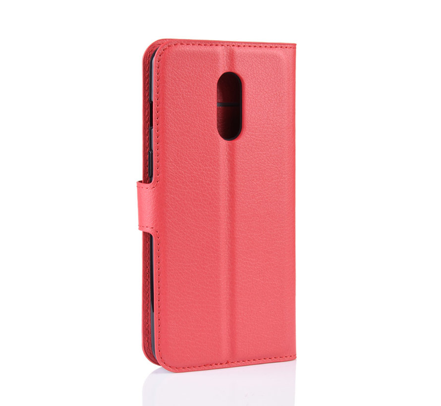 OnePlus 7 Hoesje Wallet Flip Case Rood