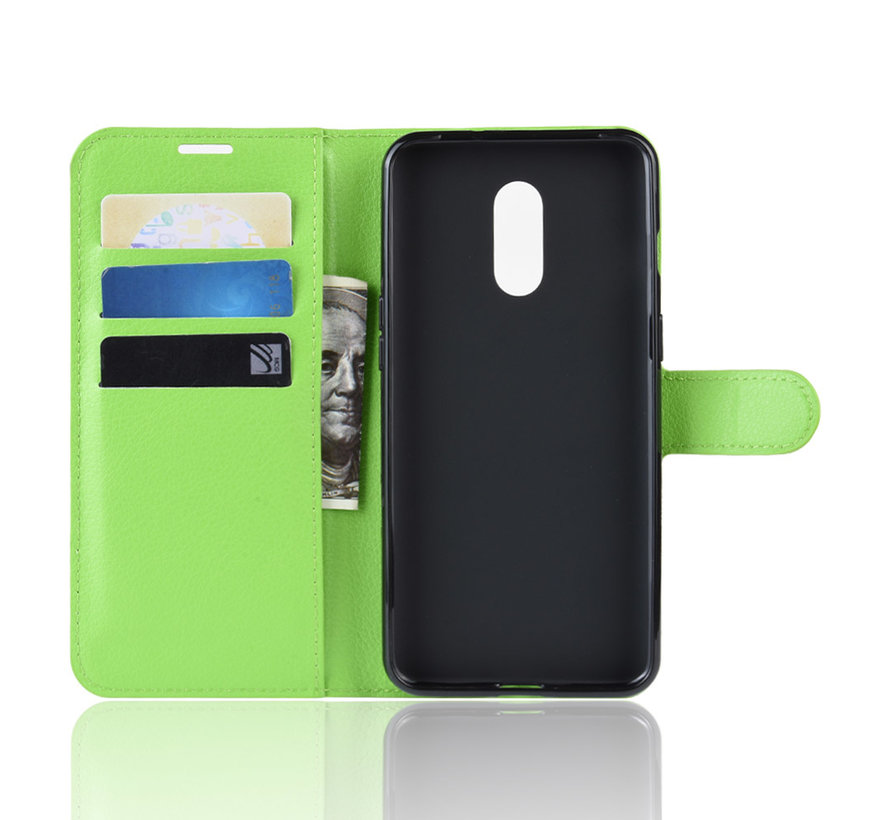 OnePlus 7 Wallet Flip Case Grün