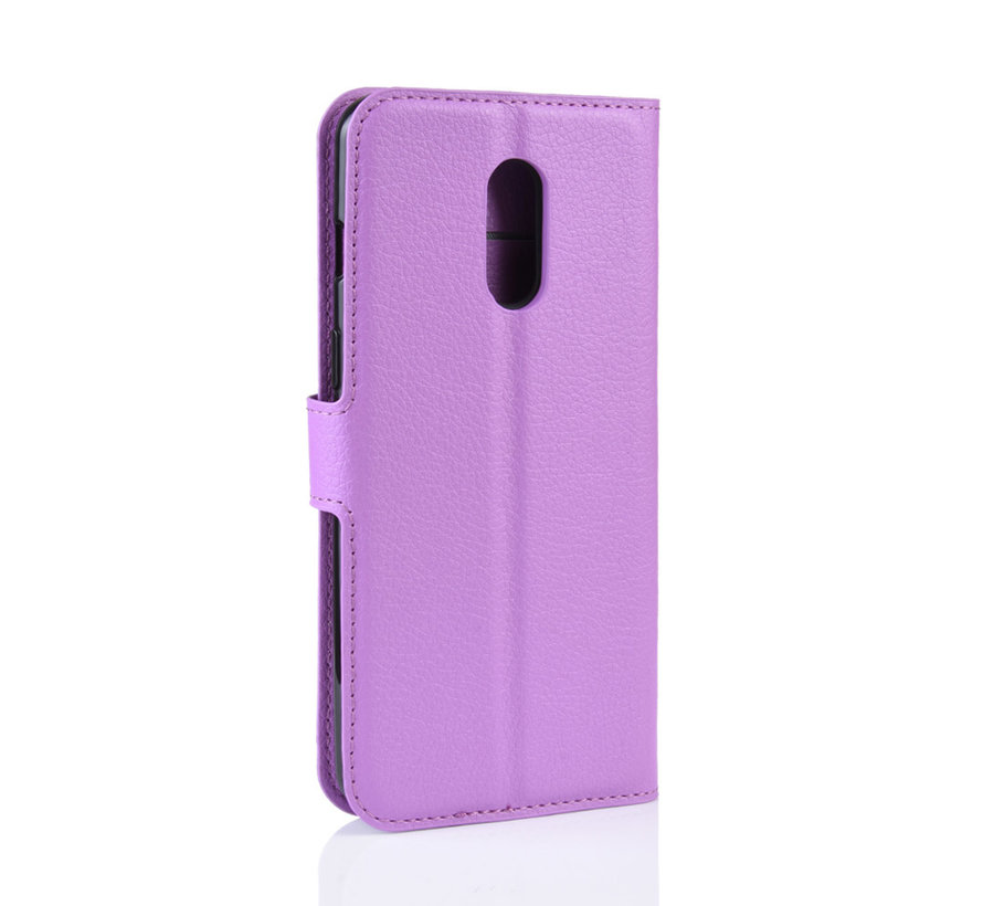 OnePlus 7 Wallet Flip Case Hülle Lila