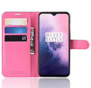 ProGuard OnePlus 7 Hoesje Wallet Flip Case Roze