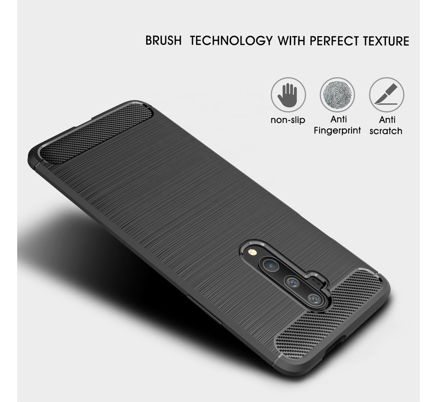 OnePlus 7T Pro Case Brushed Carbon Black