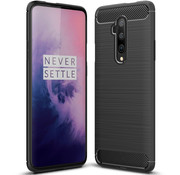 ProGuard OnePlus 7T Pro Hülle Brushed Carbon Schwarz