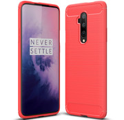 ProGuard OnePlus 7T Pro Case Brushed Carbon Red