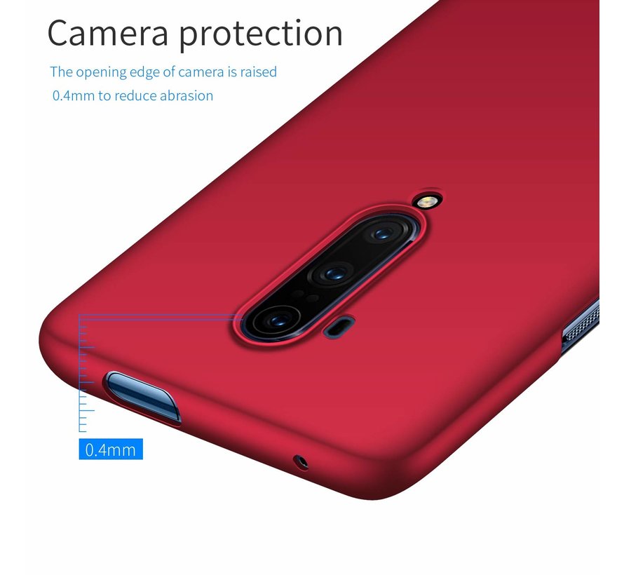 OnePlus 7T Pro Hülle Ultra Slim Grip Rot