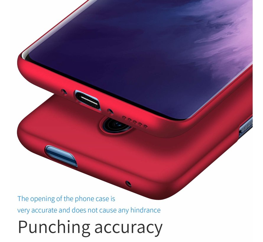 OnePlus 7T Pro Hoesje Ultra Slim Grip Rood