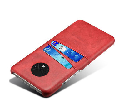 ProGuard OnePlus 7T Case Slim Leather Card Holder Red