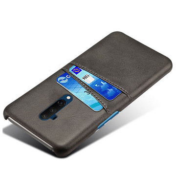 ProGuard OnePlus 7T Pro Hoesje Slim Leder Kaarthouder Zwart