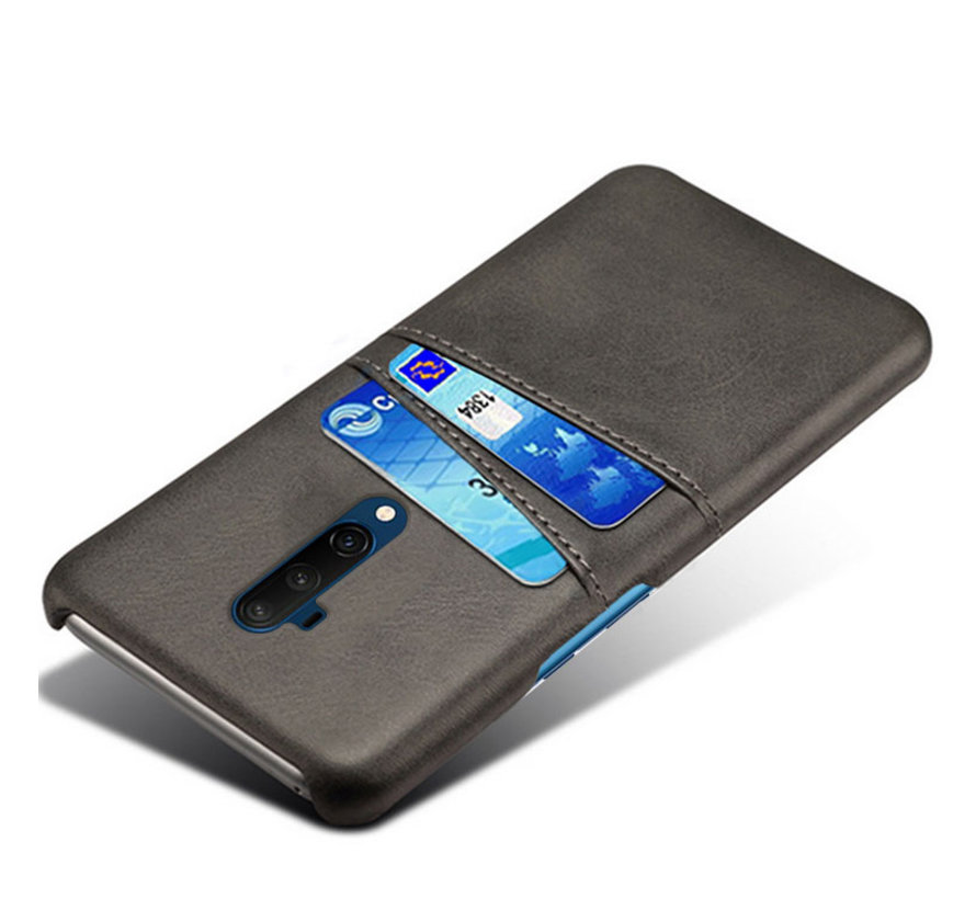 OnePlus 7T Pro Case Slim Leather Card Holder Black