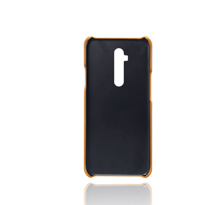 OnePlus 7T Pro Case Slim Leder Kartenhalter Cognac Braun