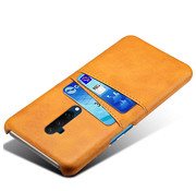 ProGuard OnePlus 7T Pro Case Slim Leather Card Holder Cognac Brown