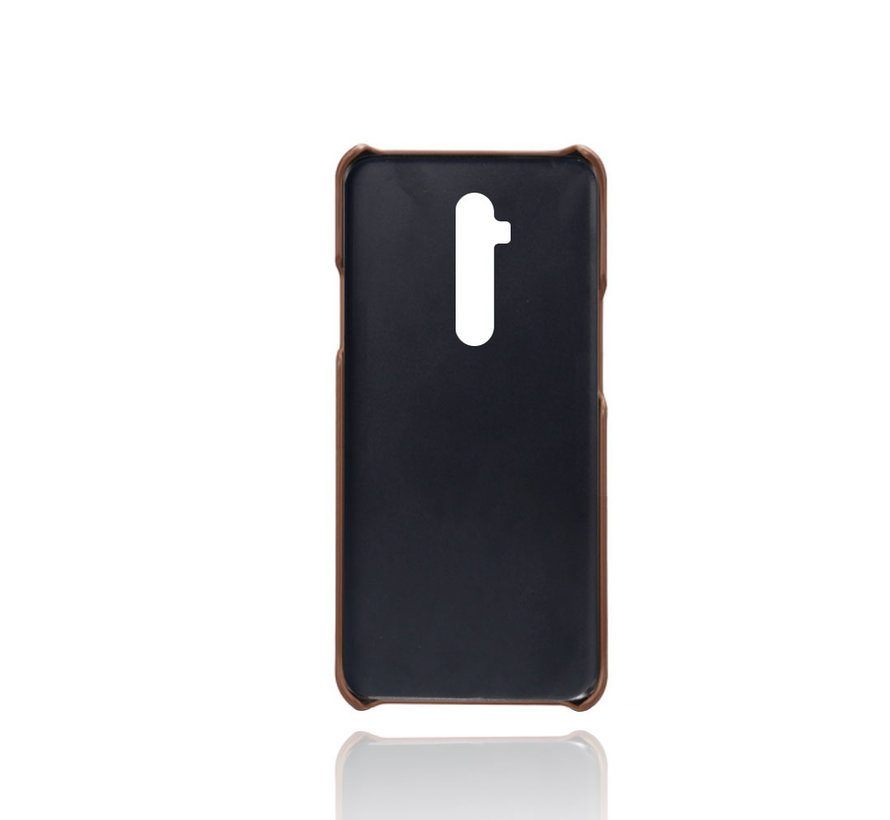 OnePlus 7T Pro Case Slim Leather Card Holder Brown