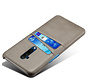 OnePlus 7T Pro Case Slim Leather Card Holder Gray