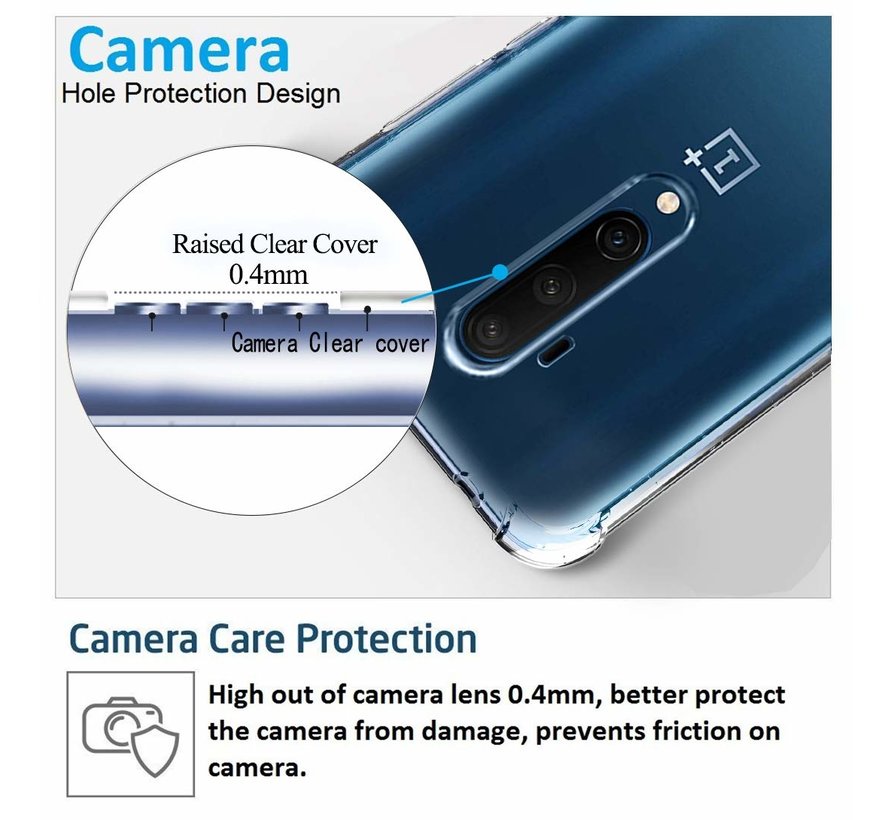 OnePlus 7T Pro Case TPU Shock Proof Transparent