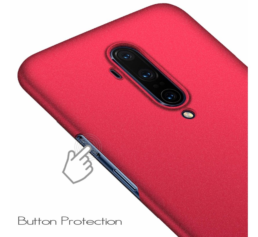 OnePlus 7T Pro Hülle Ultra Slim Grip Textur Rot