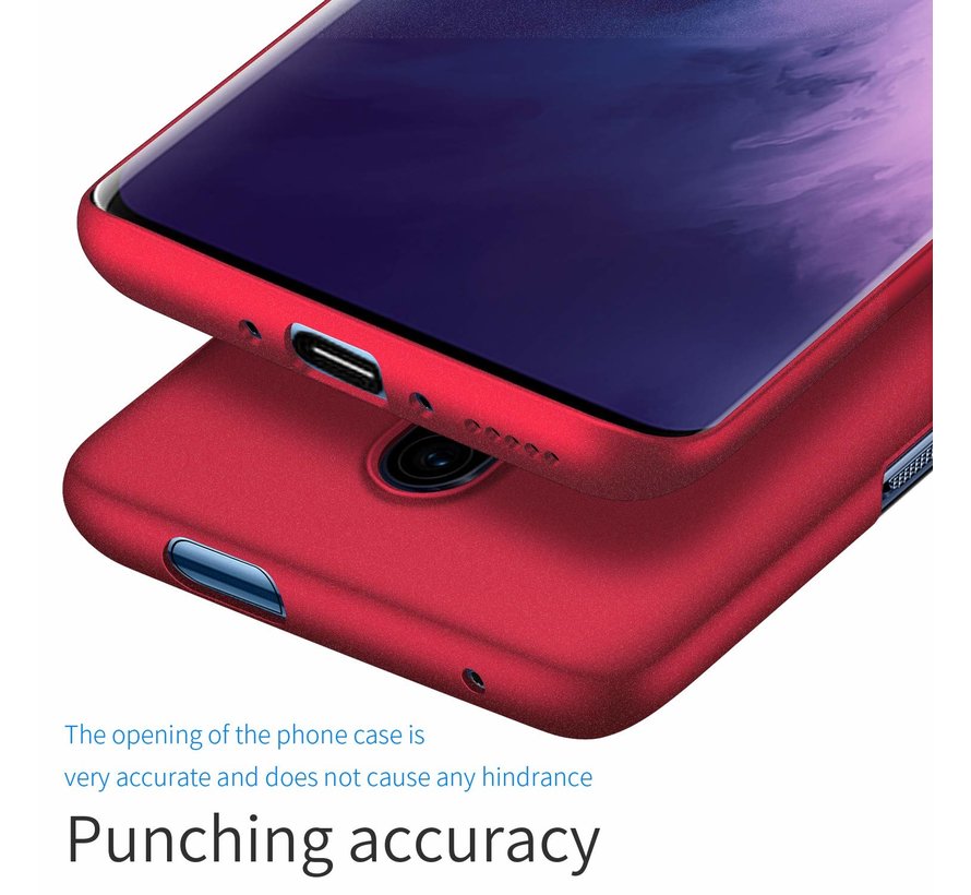 OnePlus 7T Pro Case Ultra Slim Grip Texture Red