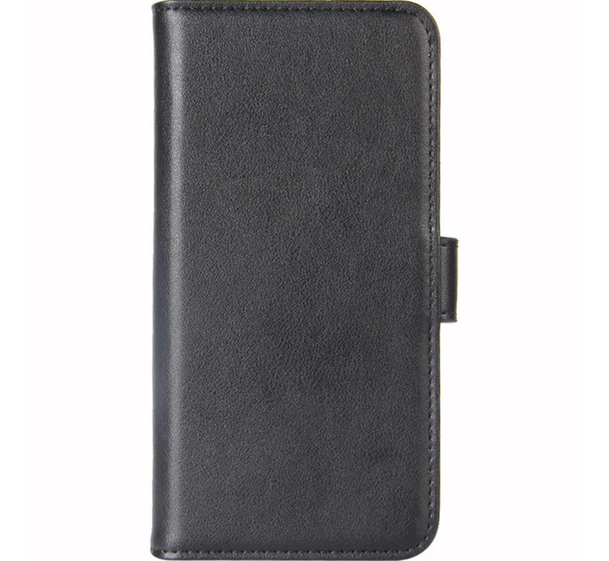 OnePlus 7T Wallet Case Echtes Leder Schwarz