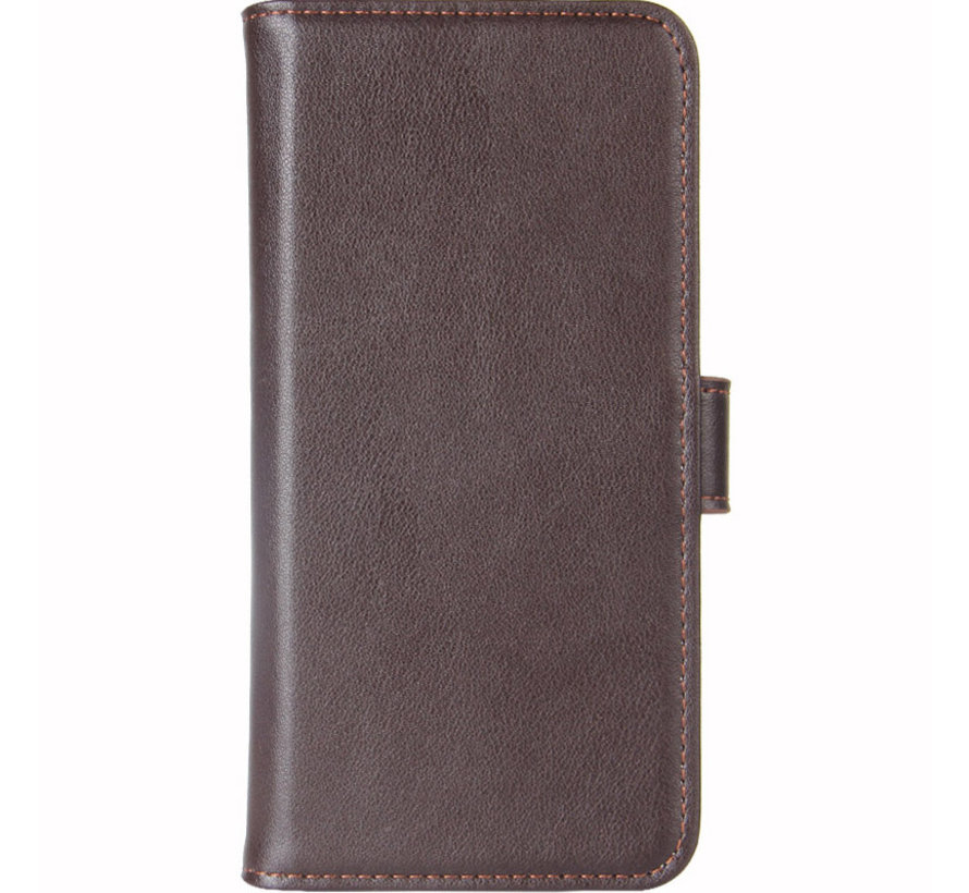 OnePlus 7T Wallet Case Genuine Leather Brown