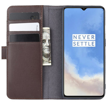 ProGuard OnePlus 7T Wallet Case Genuine Leather Brown
