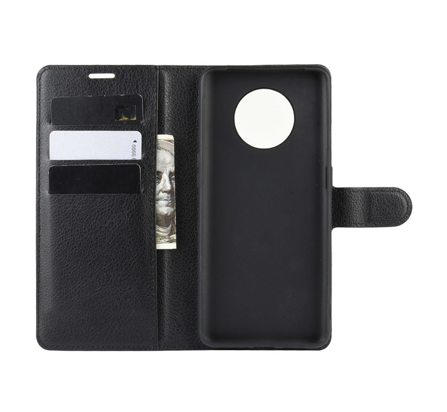 OnePlus 7T Wallet Flip Case Black