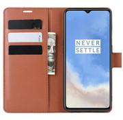 ProGuard OnePlus 7T Wallet Flip Case Brown