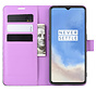 OnePlus 7T Wallet Flip Case Paars