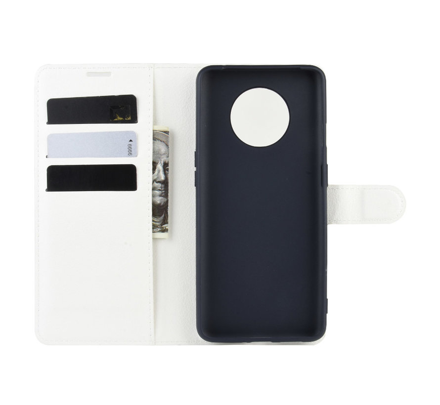 OnePlus 7T Wallet Flip Case White