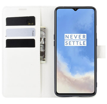 ProGuard OnePlus 7T Wallet Flip Case Weiß