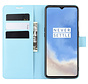 OnePlus 7T Wallet Flip Case Blauw