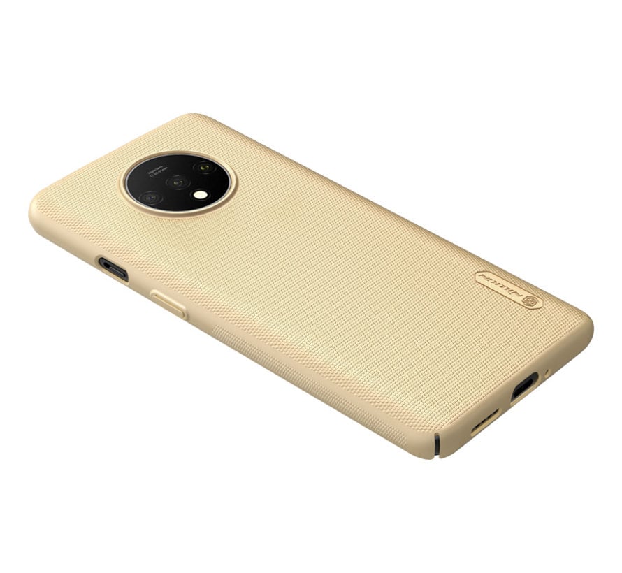 OnePlus 7T Hoesje Super Frosted Shield Goud