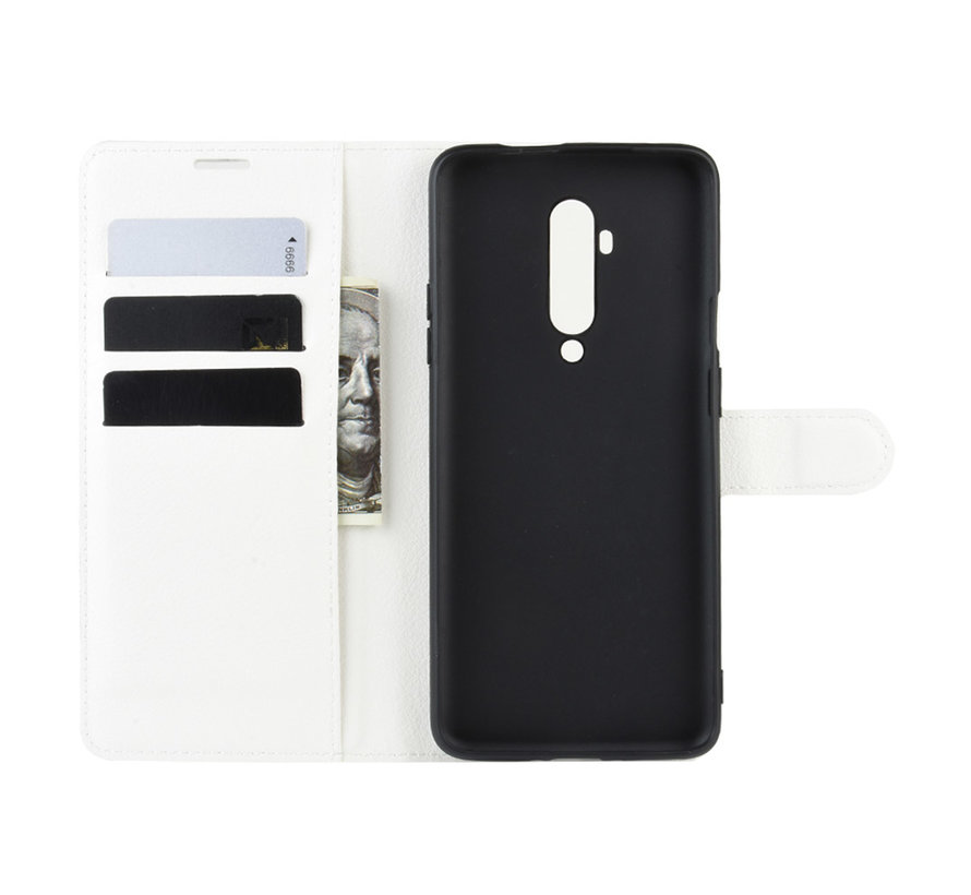 OnePlus 7T Pro Wallet Flip Case Weiß