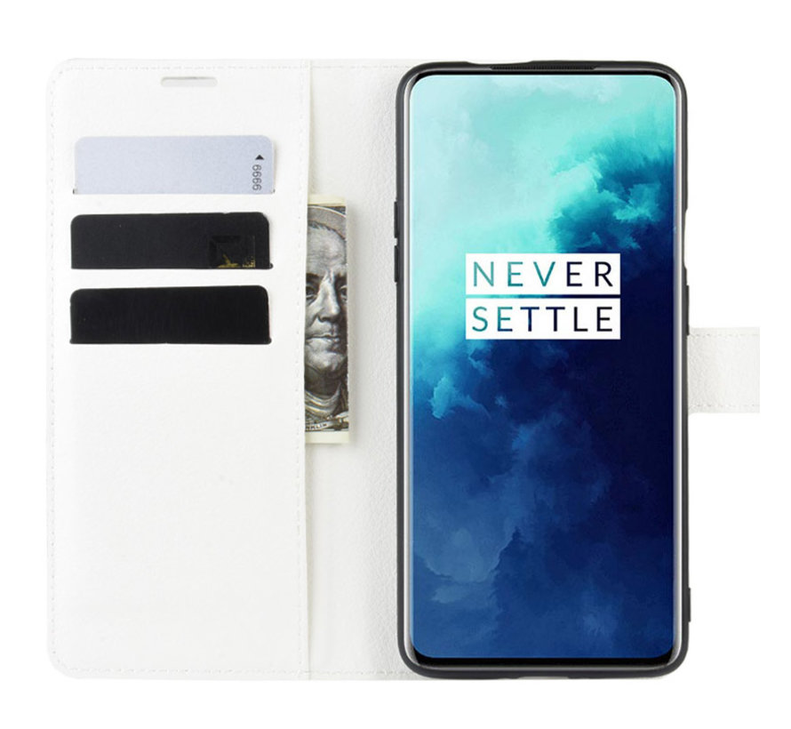 OnePlus 7T Pro Wallet Flip Case White