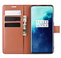 OnePlus 7T Pro Wallet Flip Case Brown