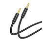 Aux Cable 1m Braided Nylon Black