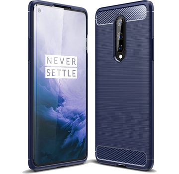 ProGuard OnePlus 8 Hoesje Brushed Carbon Blauw