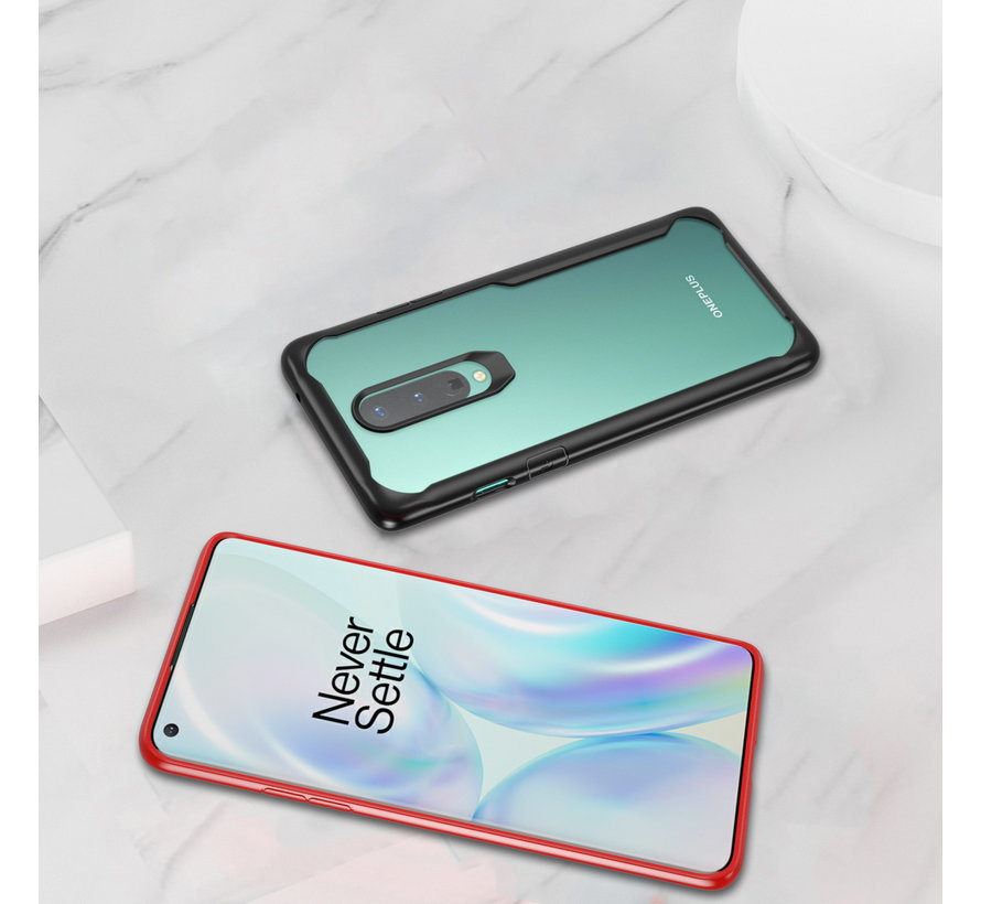 OnePlus 8 Hoesje Hybrid Bumper Zwart