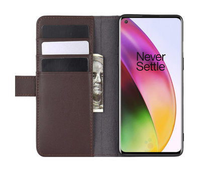 ProGuard OnePlus 8 Wallet Case Genuine Leather Brown