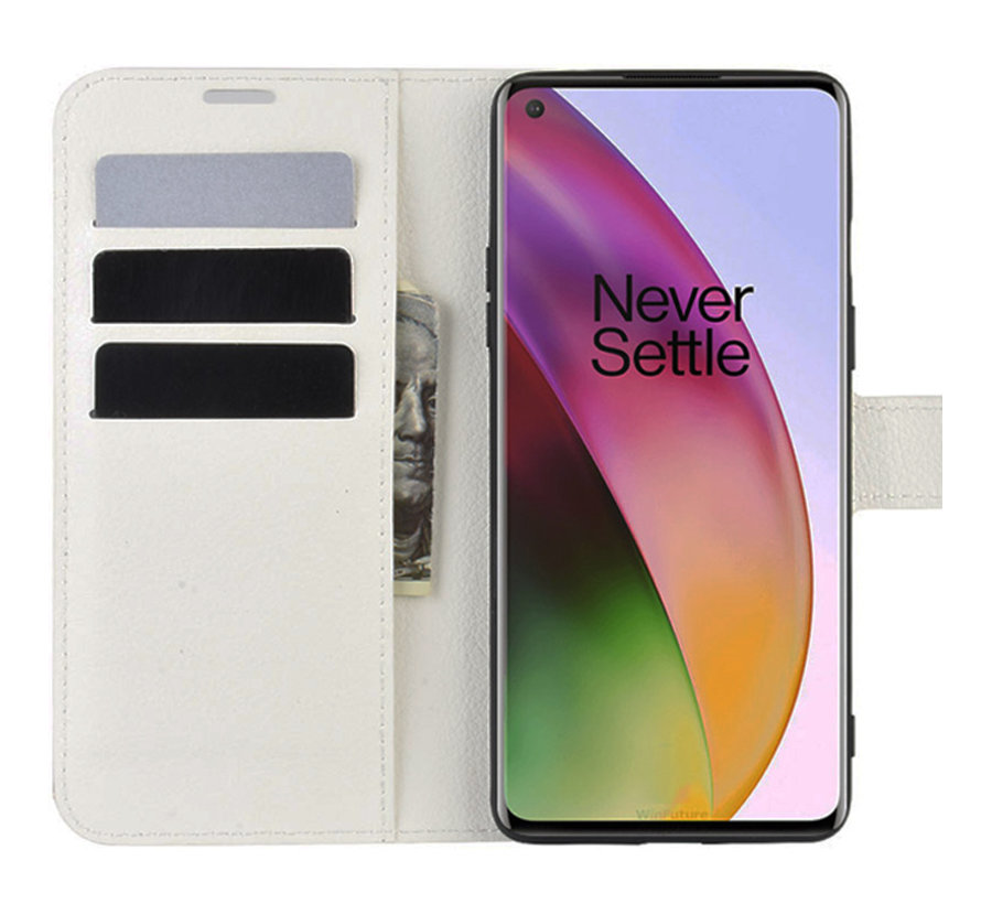 OnePlus 8 Wallet Flip Case White