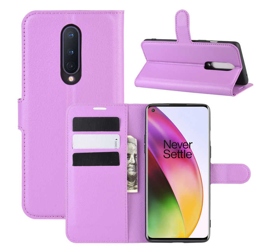 OnePlus 8 Wallet Flip Case Purple