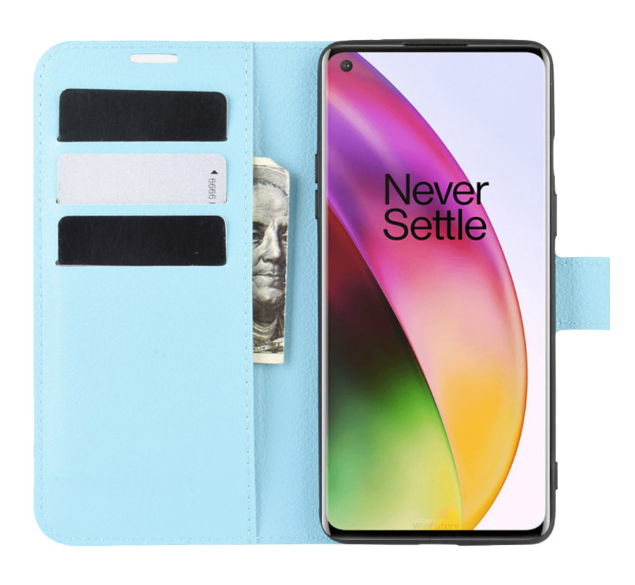 OnePlus 8 Wallet Flip Case Blue