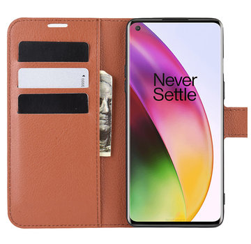 ProGuard OnePlus 8 Wallet Flip Case Braun