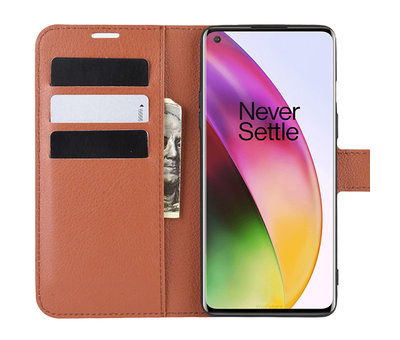 ProGuard OnePlus 8 Wallet Flip Case Braun